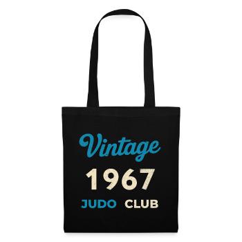 Vintage 1967 Judo Club Retro Geburtsjahr Geschenk - Stoffbeutel - Schwarz - Vorne
