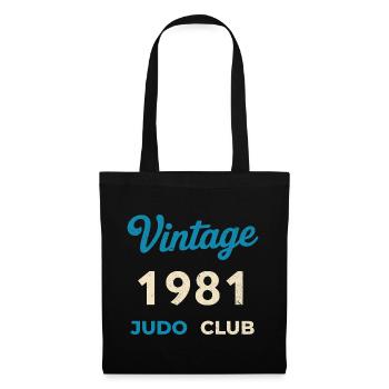 Vintage 1981 Judo Club Retro Birth Year Gift - Tote Bag - black - Front