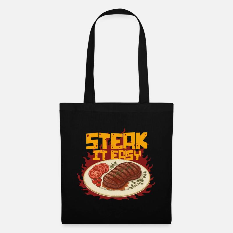 Steak It Easy - Stoffbeutel - Schwarz
