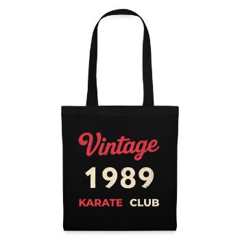 Millésime 1989 – Année de naissance rétro du Karate Club - Sac en tissu - noir - Devant