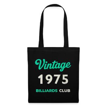 Vintage 19755 – Billiards Club Retro Birth Year - Tote Bag - black - Front