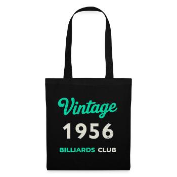 Vintage 1956 – Billiards Club Retro Birth Year - Tote Bag - black - Front
