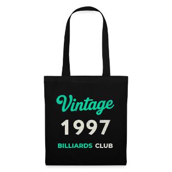 Vintage 1997 – Billiards Club Retro Year of Birth - Tote Bag - black - Front