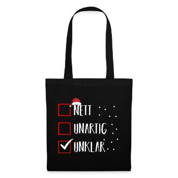 Santa Claus Christmas Time Naughty Christmas - Tote Bag - black - Front