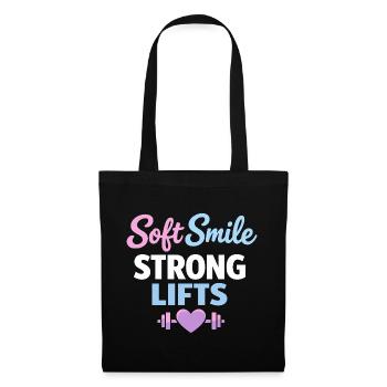 Anime Strong Girl Taking The Force In - Tote Bag - black - Front
