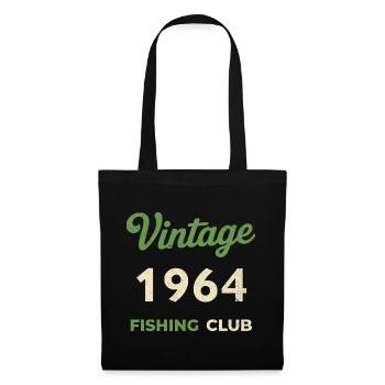 Vintage 1964 – Fishing Club Retro Birth Year - Tote Bag - black - Front