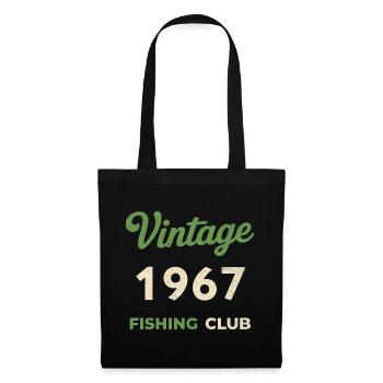 Vintage 1967 – Fishing Club Retro Birth Year - Tote Bag - black - Front