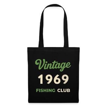 Vintage 1969 – Fishing Club Retro Birth Year - Tote Bag - black - Front