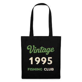 Vintage 1995 – Fishing Club Retro Birth Year - Tote Bag - black - Front