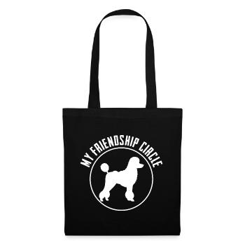 Caniche Mon Cercle d’Amitié - Sac en tissu - noir - Devant