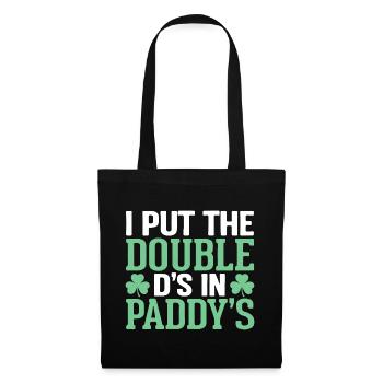 J’ai mis les doubles D dans Paddy’s St Patrick’s - Sac en tissu - noir - Devant