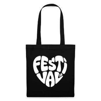 Festival 26 - Heart Shape - Heart Shape - Festival 2026 - Tote Bag - black - Front