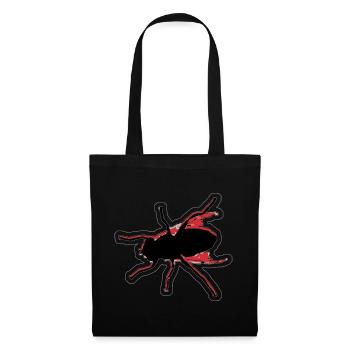 Fliege fischen No. 4 - Stoffbeutel - Schwarz - Vorne