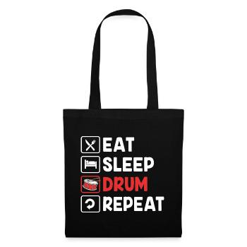 Batteries, batteurs, baguettes - Sac en tissu - noir - Devant
