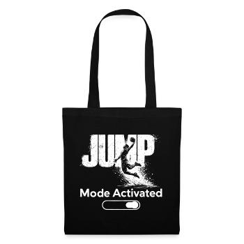Jump Mode Activated Shirt Basketball Dunk - Stoffbeutel - Schwarz - Vorne