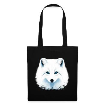 Polarfuchs - Stoffbeutel - Schwarz - Vorne