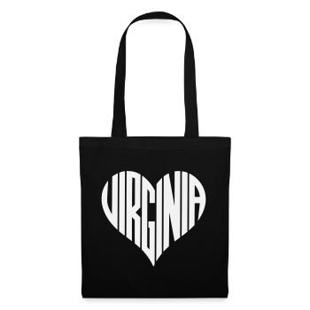 Virginia Heart Design - Sac en tissu - noir - Devant