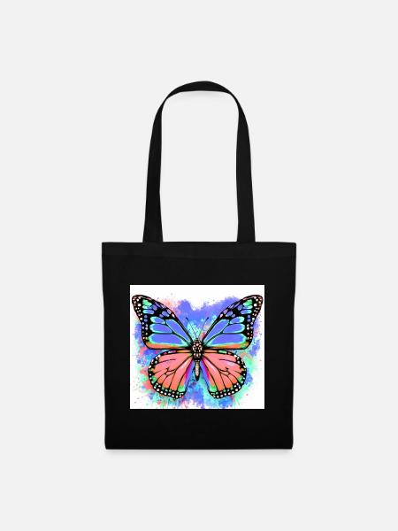 Schmetterling - Stoffbeutel - Schwarz