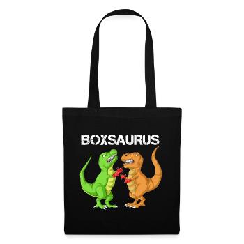 Boxing Saurus Dinosaur Funny T-Rex Gym Fighter - Tote Bag - black - Front