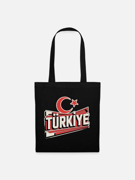 Turkey - Stoffbeutel - Schwarz