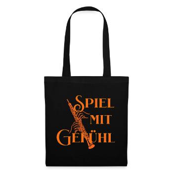 Jouer avec le sentiment - Diction du hautbois pour les hautboïstes - Sac en tissu - noir - Devant