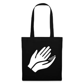 Open Hands Hand Gesture - Tote Bag - black - Front