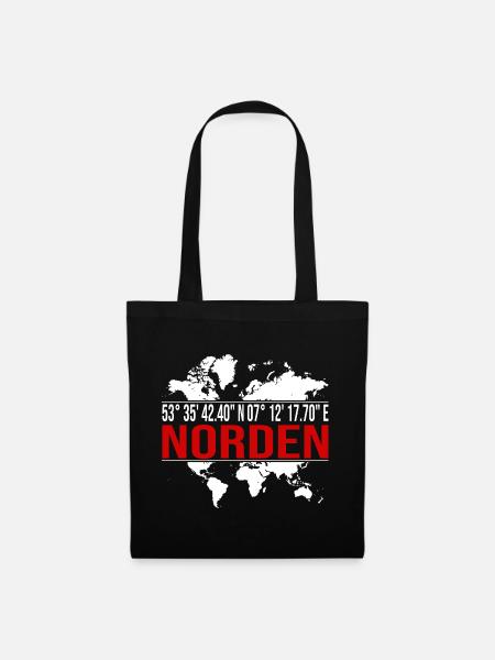 Norden - Stoffbeutel - Schwarz