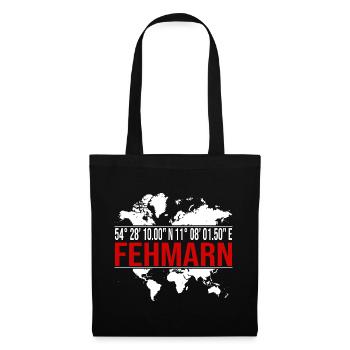 Fehmarn - Stoffbeutel - Schwarz - Vorne