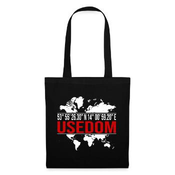 Usedom - Stoffbeutel - Schwarz - Vorne