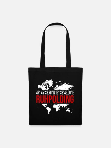 Ruhpolding - Stoffbeutel - Schwarz
