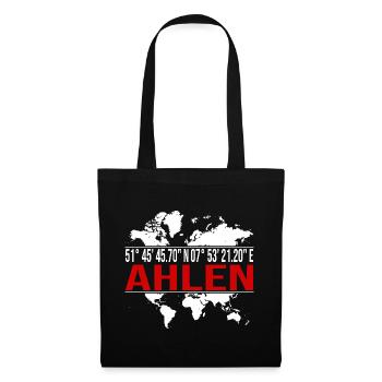 Ahlen - Stoffbeutel - Schwarz - Vorne
