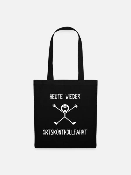 Heute wieder Ortskontrollfahrt OKF - Stoffbeutel - Schwarz