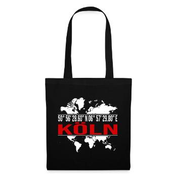 Köln - Stoffbeutel - Schwarz - Vorne
