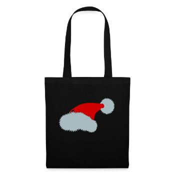 Noël - Père Noël - Papa - Sac en tissu - noir - Devant
