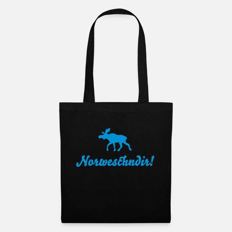 Norweschndir! - Stoffbeutel - Schwarz
