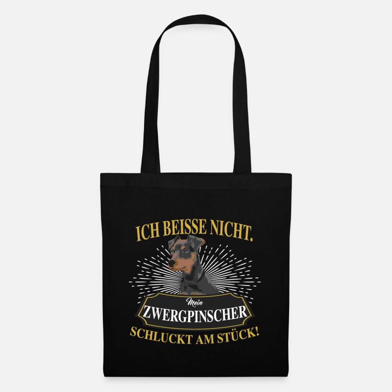 ZWERGPINSCHER - Stoffbeutel - Schwarz