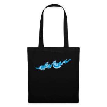 Waves 2C - Sac en tissu - noir - Devant