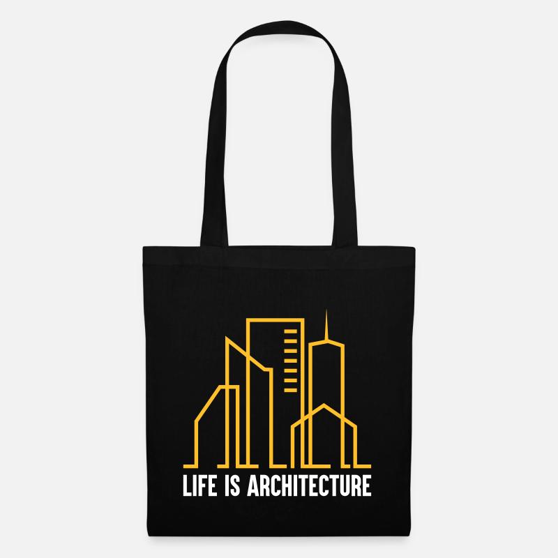 Life is Architecture - Tote Bag - black