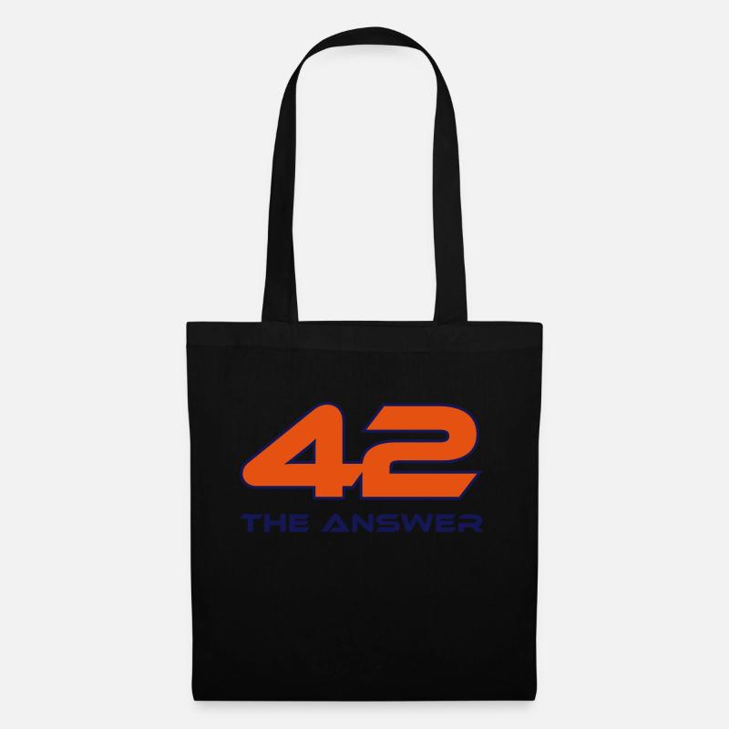 42, the Answer Antwort Galaxis Science Fiction UFO - Stoffbeutel - Schwarz