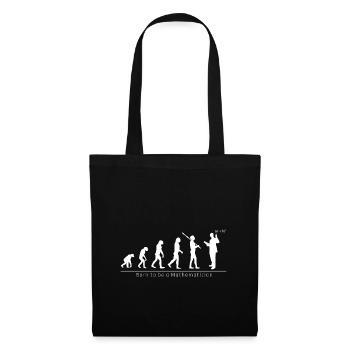 Evolution Mathematiker lustiges cooles Geschenk - Stoffbeutel - Schwarz - Vorne