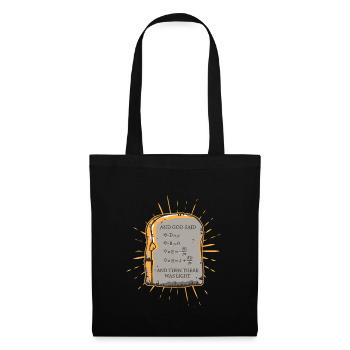 Et Dieu a dit ... et puis il y a ce que la lumière - Sac en tissu - noir - Devant