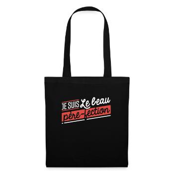 Beau père-fection cadeau - Sac en tissu - noir - Devant