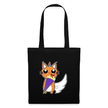 Proud Caticorn with sugar bag - Tote Bag - black - Front