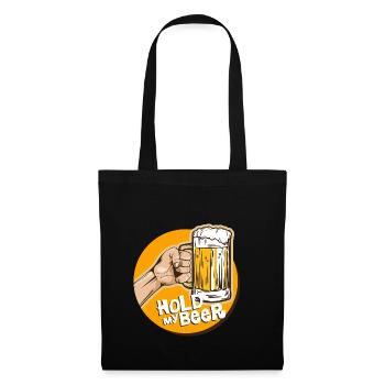 bière - Sac en tissu - noir - Devant