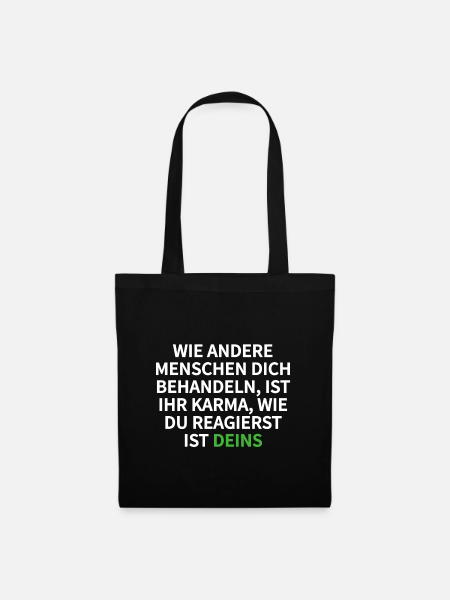 karma - Tote Bag - black