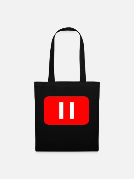 Pause logo - Tote Bag - black