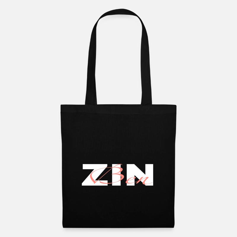 Benzin Ben zin ban zeen - Stoffbeutel - Schwarz