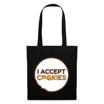 I accept cookies - Tote Bag - black - Front
