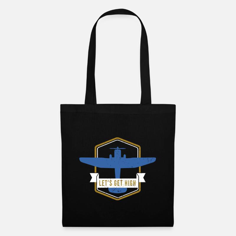 Pilot Aviator Aviator Jetpilot Gift - Tote Bag - black