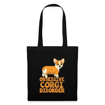 Désordre corgi obsessionnel - Sac en tissu - noir - Devant